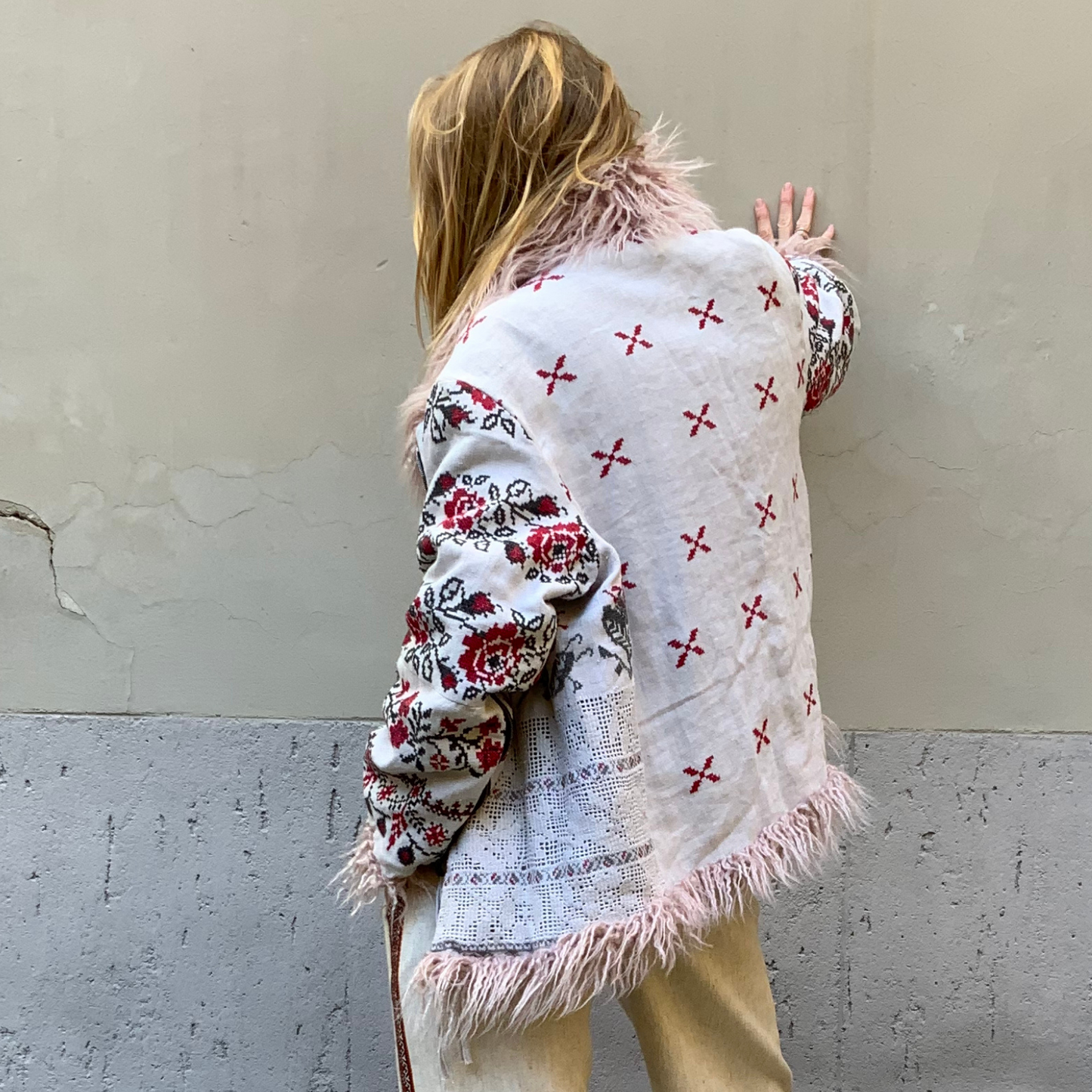 Icona Eco double fur coat