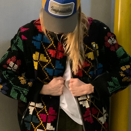 Samarkand embroidery bomber