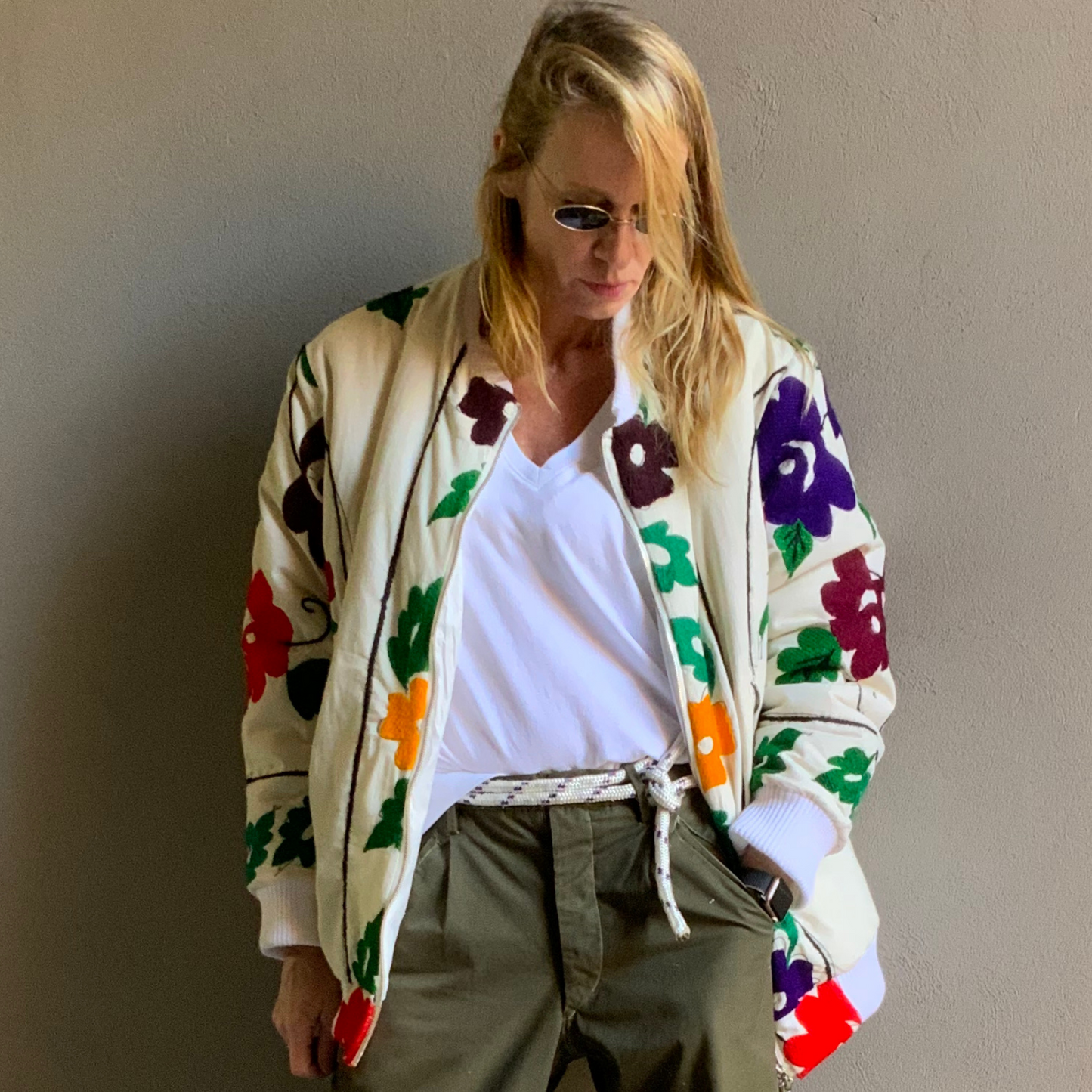 Heart Suzani bomber