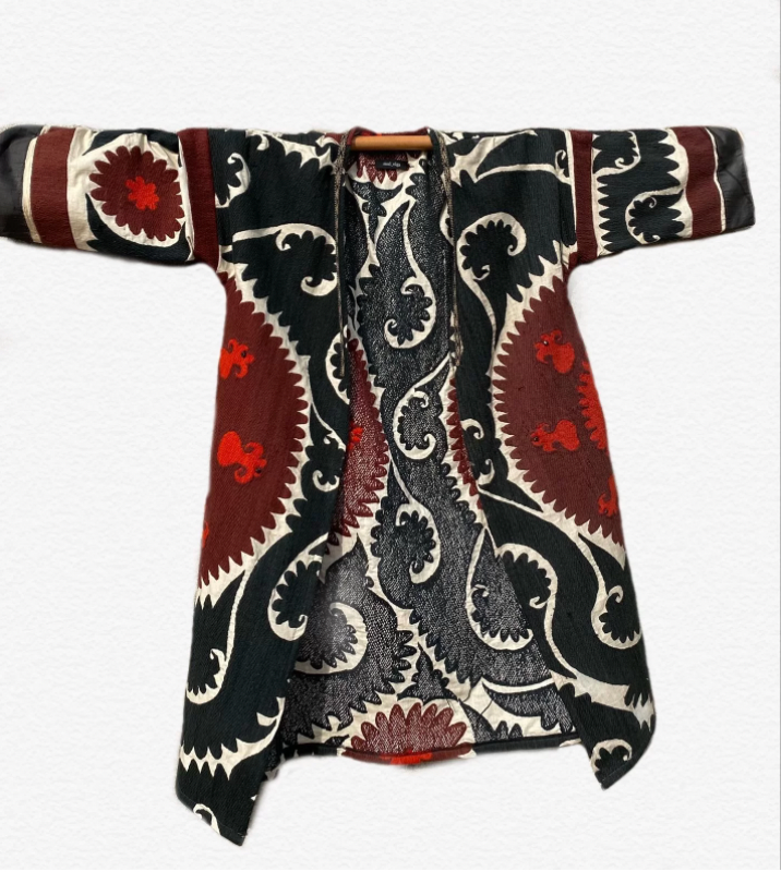 EMBROIDERY COAT SUZZANI KNEE LENGTH